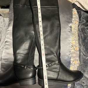 Black over the knee boots